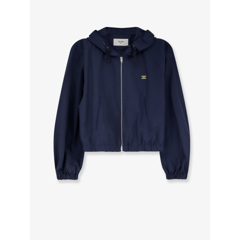 Cotton blend jacket with Logo