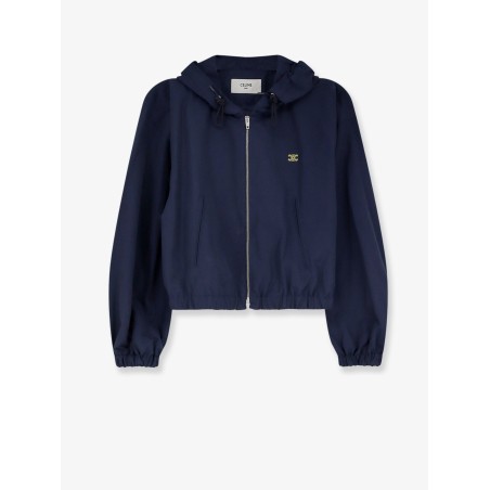 Cotton blend jacket with Logo
