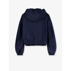 Cotton blend jacket with Logo