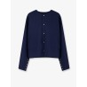 Cotton blazer with printed lining