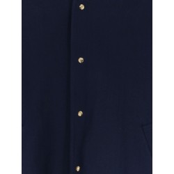 Cotton blazer with printed lining