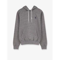 Cotton blend sweatshirt with embroidered logo