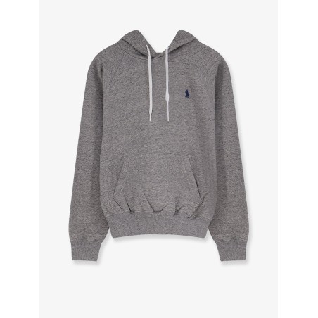 Cotton blend sweatshirt with embroidered logo