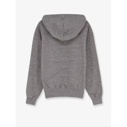 Cotton blend sweatshirt with embroidered logo