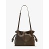 Flamenco leather clutch bag