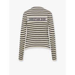 Dioriviera striped linen and silk sweater