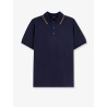 Cotton polo with Nastro Web detail on the collar