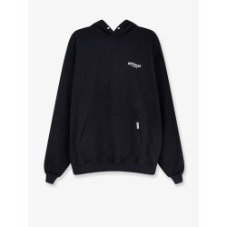 Cotton sweatshirt with printed logo on the front