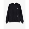 Cotton sweatshirt with printed logo on the front