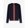 Cotton sweater with Nastro Web inlay
