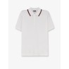 Cotton polo shirt with Nastro Web detail on the collar