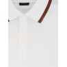 Cotton polo shirt with Nastro Web detail on the collar