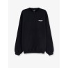 Cotton sweatshirt with printed logo on the front