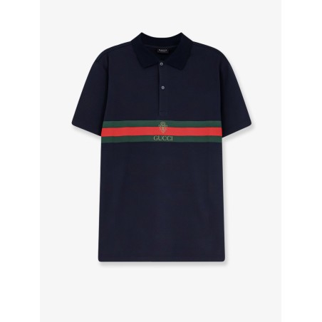 Cotton polo shirt with Web print on the front