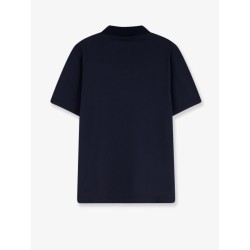 Cotton polo shirt with Web print on the front