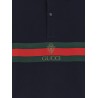 Cotton polo shirt with Web print on the front