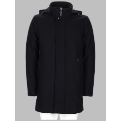 CAPPOTTO IN LANA CON CAPPUCCIO