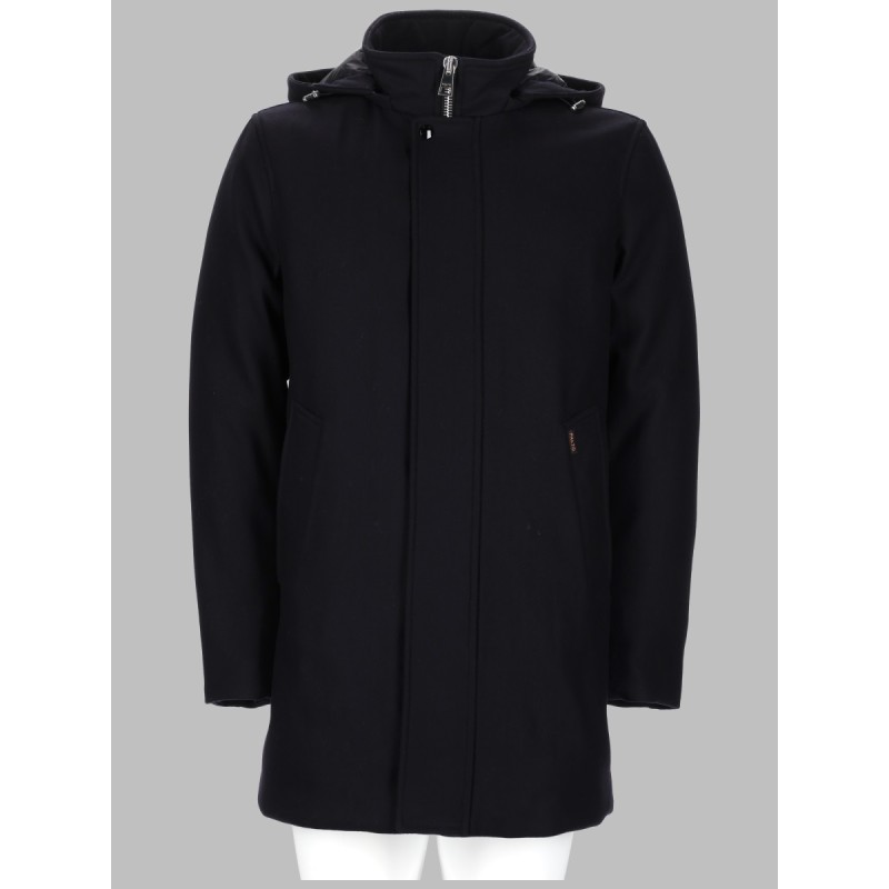 CAPPOTTO IN LANA CON CAPPUCCIO