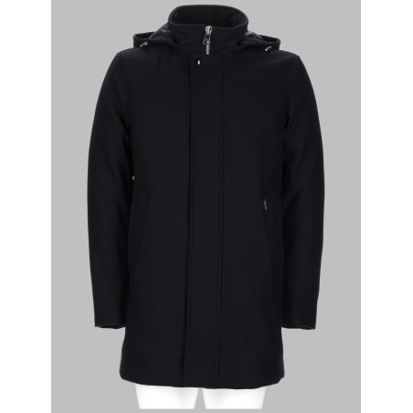 CAPPOTTO IN LANA CON CAPPUCCIO