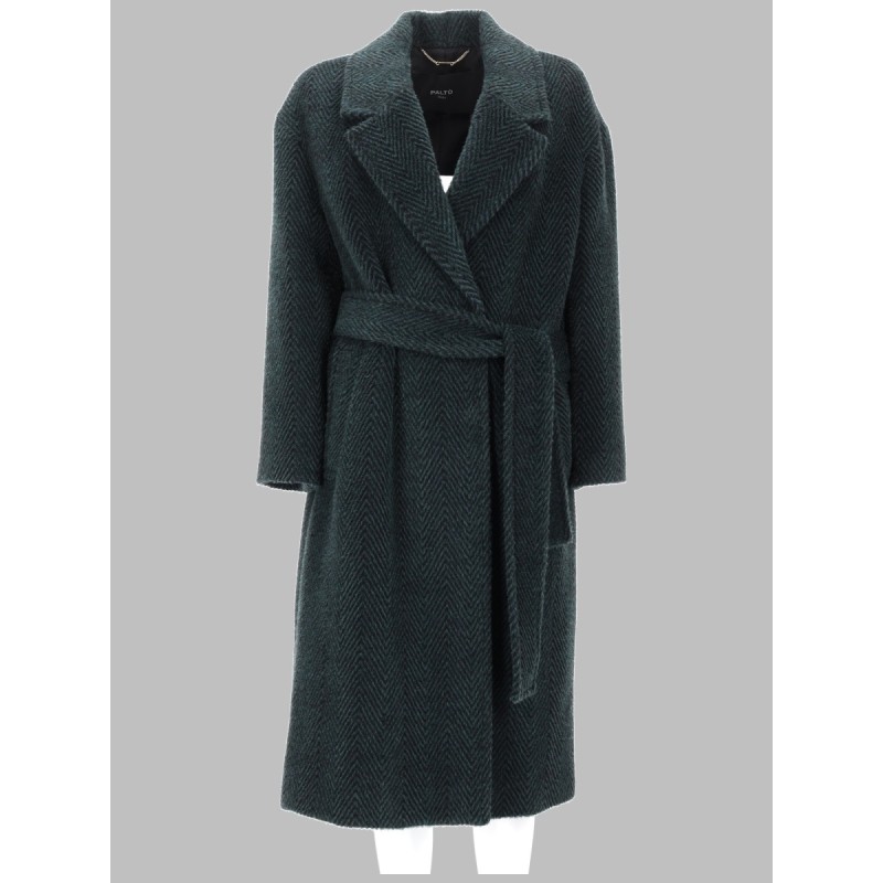 CAPPOTTO IN ALPACA E LANA CON CINTURA