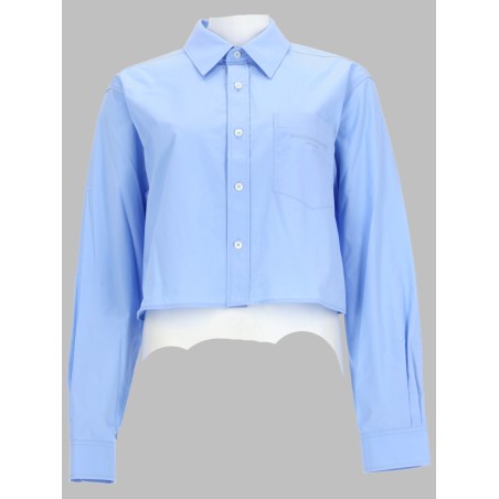CAMICIA CROP CON LOGO