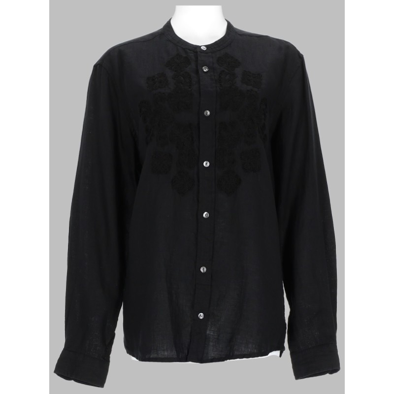 embroidered linen shirt