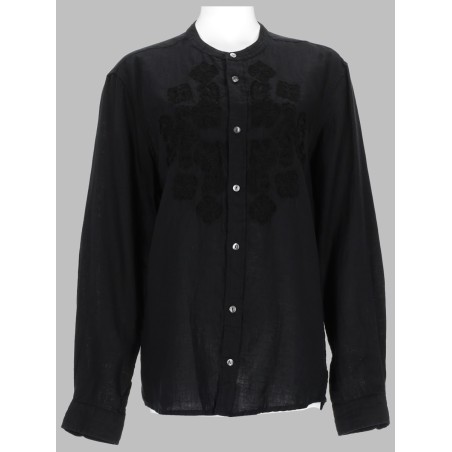 embroidered linen shirt