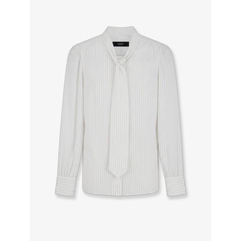 Striped silk shirt