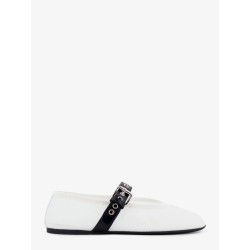 Mesh fabric ballerinas