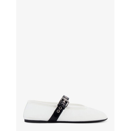 Mesh fabric ballerinas