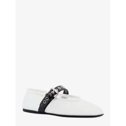 Mesh fabric ballerinas