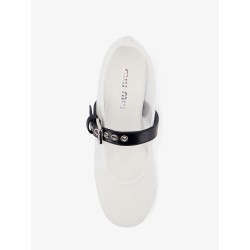 Mesh fabric ballerinas