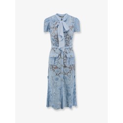 Lace dress with belt