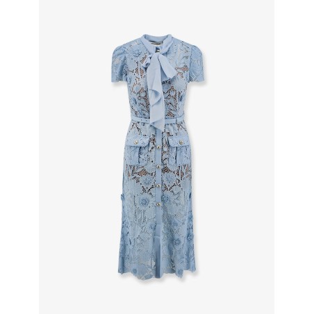 Lace dress with belt