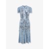 Lace dress with belt