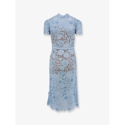 Lace dress with belt
