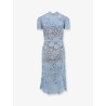 Lace dress with belt