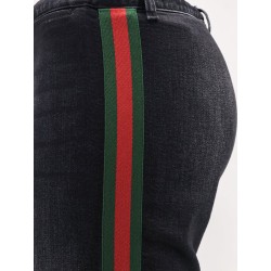 Blue denim jeans with Nastro Web profiles
