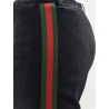 Blue denim jeans with Nastro Web profiles