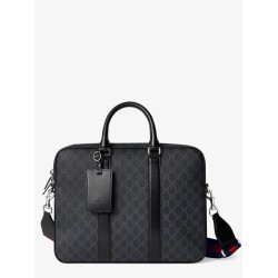 GG Supreme fabric and leather briefcase