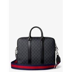 GG Supreme fabric and leather briefcase
