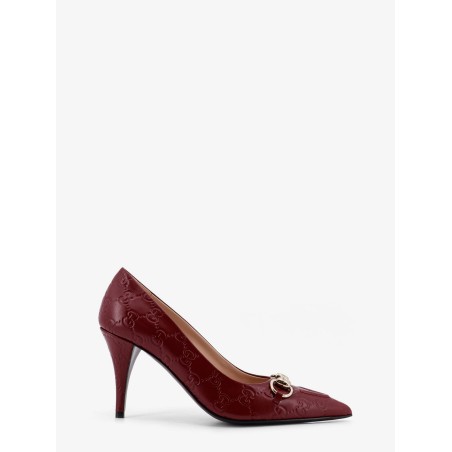 Gucci Rosso Ancora GG leather décolleté