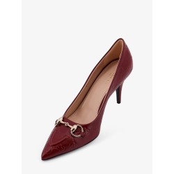Gucci Rosso Ancora GG leather décolleté