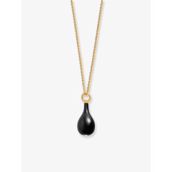 Collana Onyx Drop in ottone riciclato