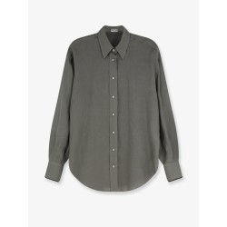 Linen shirt with Monili detail
