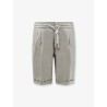 Linen bermuda shorts with drawstring