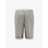 Linen bermuda shorts with drawstring