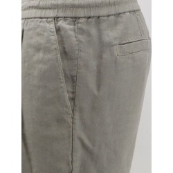 Linen bermuda shorts with drawstring