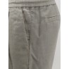 Linen bermuda shorts with drawstring