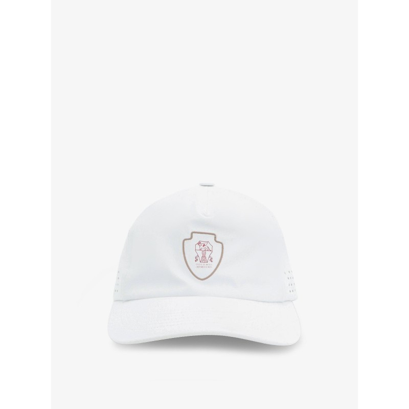 Nylon hat with logo on the front